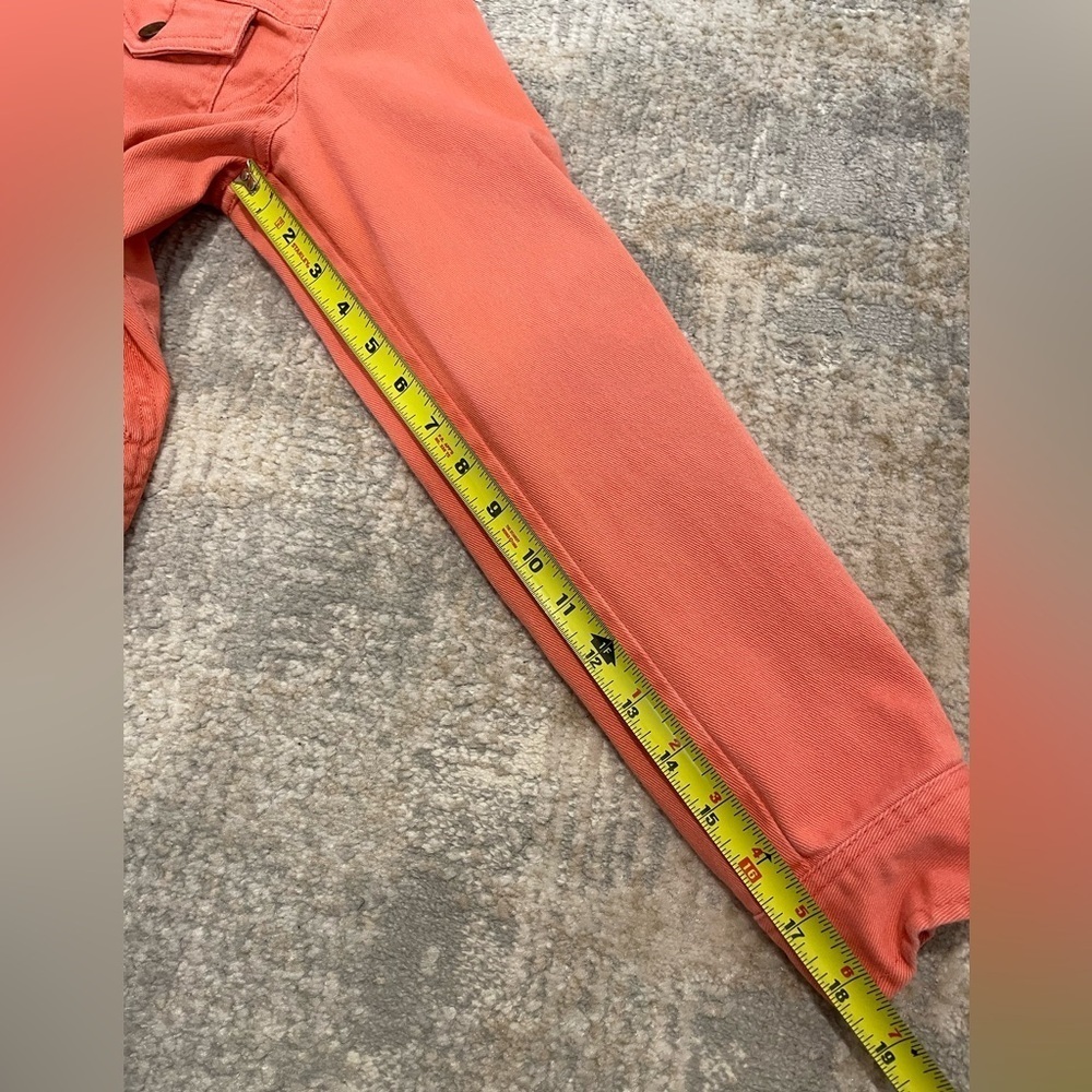 Lauren Ralph Lauren Jean Jacket Salmon Pink Denim Women’s Size Medium - Picture 10 of 10